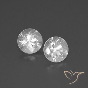 3.68 ct natürliche Weiß Zirkon-Edelsteine, Runden, VVS