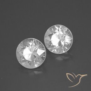 4.87 ct natürliche Weiß Zirkon-Edelsteine, Runden, VVS-VS