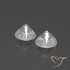 4.87 ct natürliche Weiß Zirkon-Edelsteine, Runden, VVS-VS