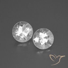 3.85 ct natürliche Weiß Zirkon-Edelsteine, Runden, VVS-VS