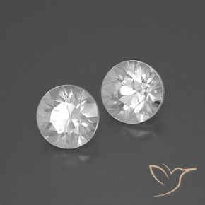 4.26 ct natürliche Weiß Zirkon-Edelsteine, Runden, VVS-VS