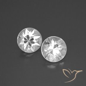 3.45 ct natürliche Weiß Zirkon-Edelsteine, Runden, VVS-VS
