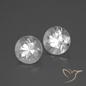 4.75 ct natürliche Weiß Zirkon-Edelsteine, Runden, VVS-VS