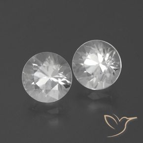 4.38 ct natürliche Weiß Zirkon-Edelsteine, Runden, VVS-VS