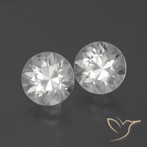 4.77 ct natürliche Weiß Zirkon-Edelsteine, Runden, VVS-VS