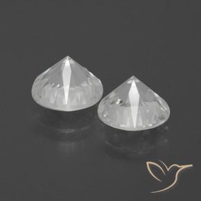 4.77 ct natürliche Weiß Zirkon-Edelsteine, Runden, VVS-VS