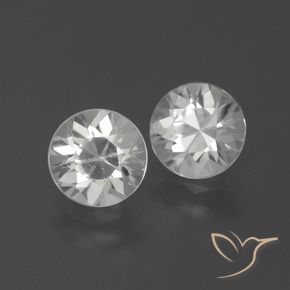 3.71 ct natürliche Weiß Zirkon-Edelsteine, Runden, VS