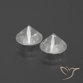3.71 ct natürliche Weiß Zirkon-Edelsteine, Runden, VS