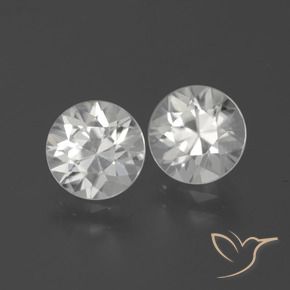 3.98 ct natürliche Weiß Zirkon-Edelsteine, Runden, VVS-VS