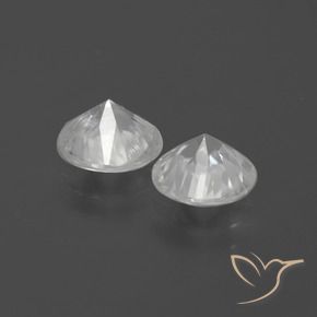 3.41 ct natürliche Weiß Zirkon-Edelsteine, Runden, VS