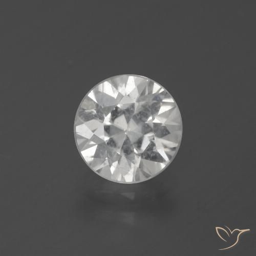 2.43ct Natürlicher Weiß Zirkon, Runden, VS