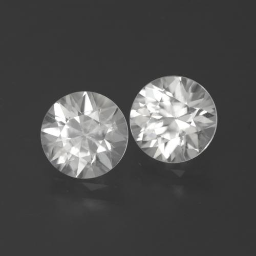 4.74 ct natürliche Weiß Zirkon-Edelsteine, Runden, VS