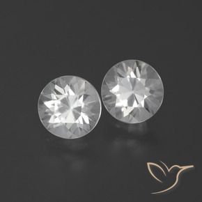 3.54 ct natürliche Weiß Zirkon-Edelsteine, Runden, VVS