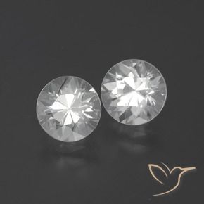 4.46 ct natürliche Weiß Zirkon-Edelsteine, Runden, VVS-VS