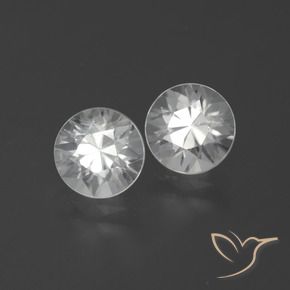 3.95 ct natürliche Weiß Zirkon-Edelsteine, Runden, VS