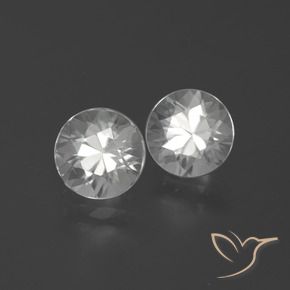 3.84 ct natürliche Weiß Zirkon-Edelsteine, Runden, VVS-VS