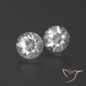 3.67 ct natürliche Weiß Zirkon-Edelsteine, Runden, VVS-VS