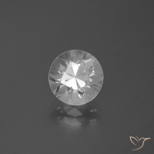 2.58ct Natürlicher Weiß Zirkon, Runden, VVS-VS