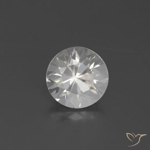 2.19ct Natürlicher Weiß Zirkon, Runden, VVS