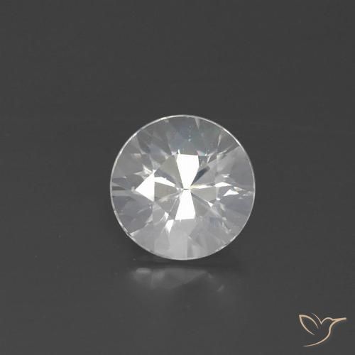 2.10ct Natürlicher Weiß Zirkon, Runden, VVS-VS