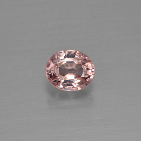 1,03 ctw natürlicher rosafarbener Zirkon, Oval Schliff, VS