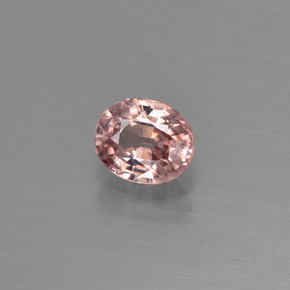 1,03 ctw natürlicher rosafarbener Zirkon, Oval Schliff, VS