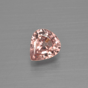 0,98 ctw natürlicher orangefarbener Zirkon, Birnenform, VVS