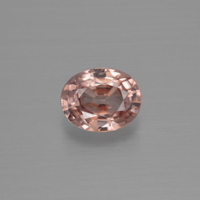 1,47 ctw natürlicher orangefarbener Zirkon, Oval Schliff, VS