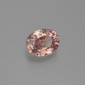 1,47 ctw natürlicher orangefarbener Zirkon, Oval Schliff, VS