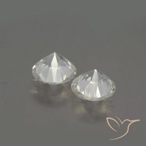 4.32 ct natürliche Warmweiß Zirkon-Edelsteine, Runden, VVS-VS