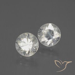 4.12 ct natürliche Weiß Zirkon-Edelsteine, Runden, VS