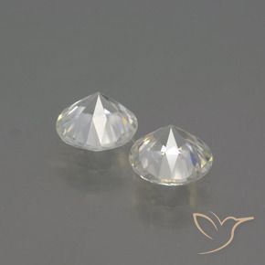 4.00 ct natürliche Warmweiß Zirkon-Edelsteine, Runden, VVS-VS