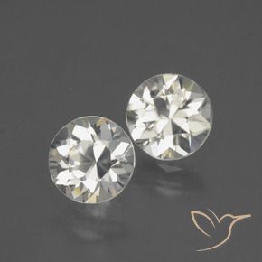4.56 ct natürliche Warmweiß Zirkon-Edelsteine, Runden, VVS-VS