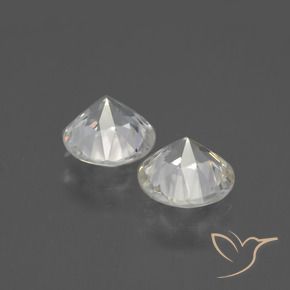 4.56 ct natürliche Warmweiß Zirkon-Edelsteine, Runden, VVS-VS