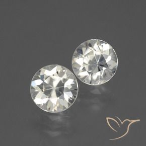 4.25 ct natürliche Warmweiß Zirkon-Edelsteine, Runden, VVS
