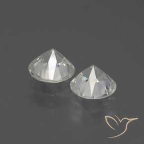4.25 ct natürliche Warmweiß Zirkon-Edelsteine, Runden, VVS