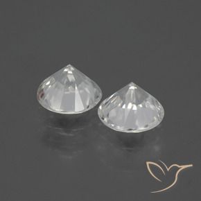 3.82 ct natürliche Warmweiß Zirkon-Edelsteine, Runden, VS-SI