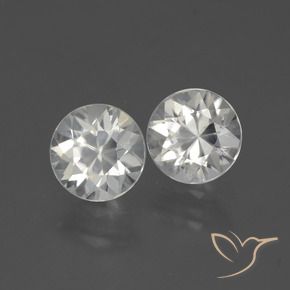 3.83 ct natürliche Warmweiß Zirkon-Edelsteine, Runden, VS