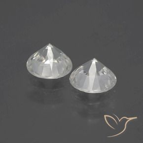 3.83 ct natürliche Warmweiß Zirkon-Edelsteine, Runden, VS