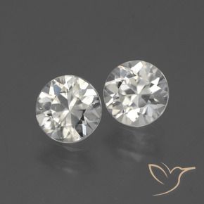 3.72 ct natürliche Warmweiß Zirkon-Edelsteine, Runden, VS