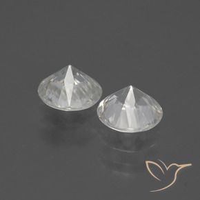 3.72 ct natürliche Warmweiß Zirkon-Edelsteine, Runden, VS