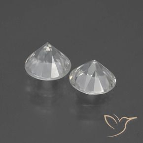 4.18 ct natürliche Warmweiß Zirkon-Edelsteine, Runden, VVS-VS