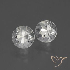 3.81 ct natürliche Warmweiß Zirkon-Edelsteine, Runden, VVS-VS