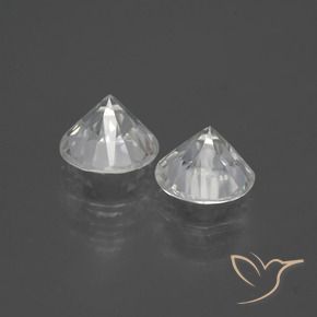 3.81 ct natürliche Warmweiß Zirkon-Edelsteine, Runden, VVS-VS