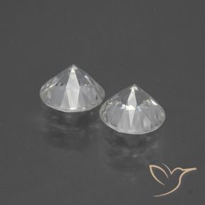3.69 ct natürliche Warmweiß Zirkon-Edelsteine, Runden, VVS