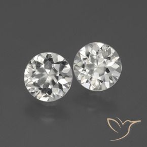3.64 ct natürliche Warmweiß Zirkon-Edelsteine, Runden, VS