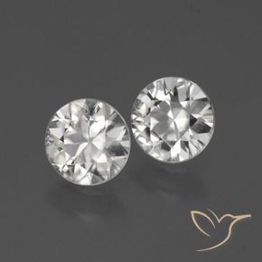 3.76 ct natürliche Warmweiß Zirkon-Edelsteine, Runden, VS