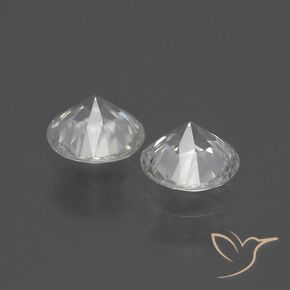 3.76 ct natürliche Warmweiß Zirkon-Edelsteine, Runden, VS