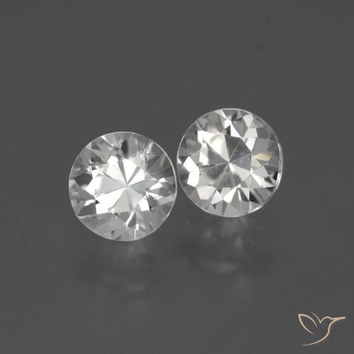 3.73 ct natürliche Warmweiß Zirkon-Edelsteine, Runden, VVS