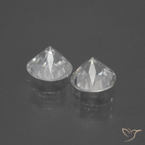 3.73 ct natürliche Warmweiß Zirkon-Edelsteine, Runden, VVS